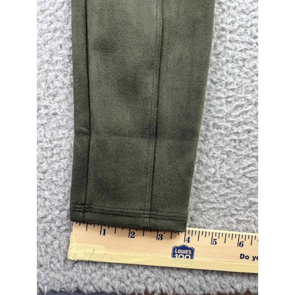 SPANX Faux Suede Leggings High Waisted Hunter Green Size S fits a XS - Picture 11 of 14